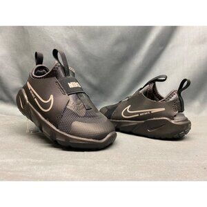 Nike Flex Runner 2 (GS) Sneakers Slip-On Black Pewter Grey Size 7 NEW NO BOX!